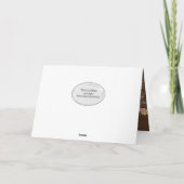 蝶ひまわり考えるの花束 カード (裏面)