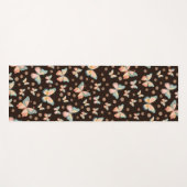 蝶や花のボヘミアの夢。 ヨガマット (正面(横))