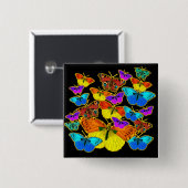 蝶よ！蝶よ！ボタン 缶バッジ (正面&裏面)