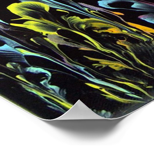 蝶をオンにしたString Art ポスター (角)