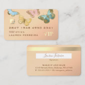 蝶をテーマにしたクレジットカードスタイル名刺 名刺 (正面/裏面)