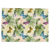 蝶をママにカラフルする ラージペーパーバッグ (裏面)