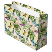 蝶をママにカラフルする ラージペーパーバッグ (裏面アングル)