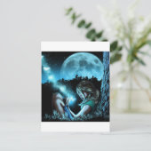 蝶を作る女の子 ポストカード (スタンド正面)