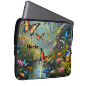 蝶を使用したノートパソコンケース ラップトップスリーブ (正面右)