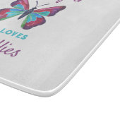 蝶を愛する女の子 カッティングボード (角)