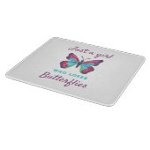 蝶を愛する女の子 カッティングボード (角)