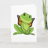 蝶を持つカエル カード (正面)