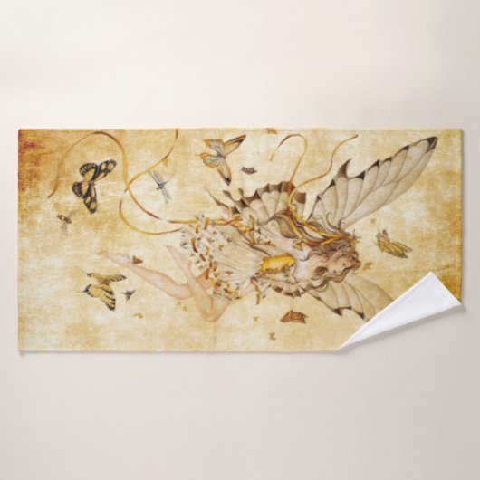 蝶を持つ妖精 バスタオル (バスタオル)