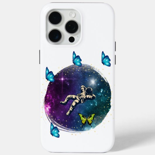 蝶を持つ宇宙飛行士 Case-Mate iPhoneケース (裏面)
