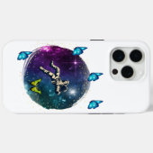 蝶を持つ宇宙飛行士 Case-Mate iPhoneケース (裏面 (横))