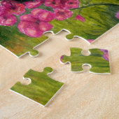 蝶を持つ犬123のPapillon犬 ジグソーパズル (側面)