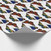 蝶を紡ぐかわいいユニークプレゼント ラッピングペーパー (角)