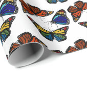 蝶を紡ぐかわいいユニークプレゼント ラッピングペーパー (ロールコーナー)