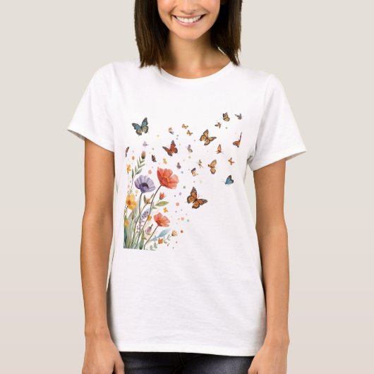 蝶を追いかけて Tシャツ (正面)