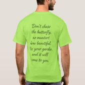 蝶を追いかけるな Tシャツ (裏面)