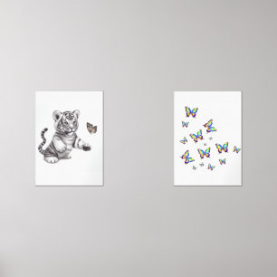 蝶を追いかけるカブ