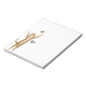 蝶を追うTabby Catメモ帳 ノートパッド (回転)