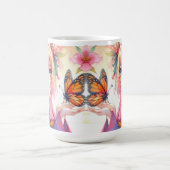 蝶を飼っているアニメの少女 コーヒーマグカップ (中央)