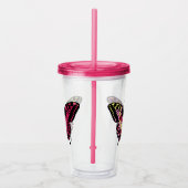 蝶アクリルのタンブラー アクリルタンブラー (右)