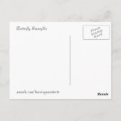 蝶アマリリス ポストカード (裏面)