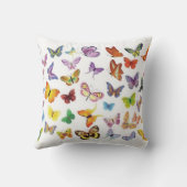 蝶アメリカ人のMoJoの枕 クッション (裏面)