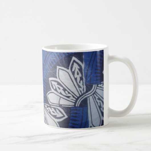 蝶アンカラの青いマグ コーヒーマグカップ (右)