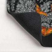 蝶アンティークパッド付きマウスレースパターン マウスパッド (コーナー)