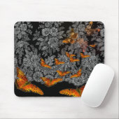 蝶アンティークパッド付きマウスレースパターン マウスパッド (マウス)