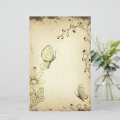 蝶アンティーク文房具 便箋 (スタンド正面)