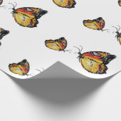 蝶アートマットラッピング紙, 30 in x 6 ft ラッピングペーパー (角)