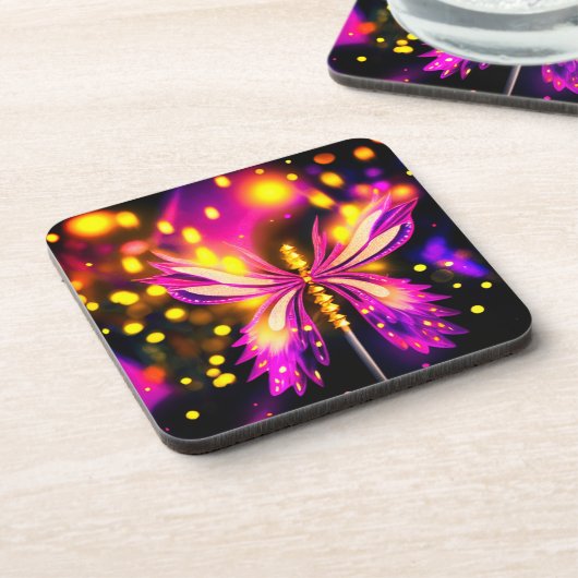 蝶アート コースター (左側)