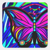 蝶アート スクエアシール (正面)