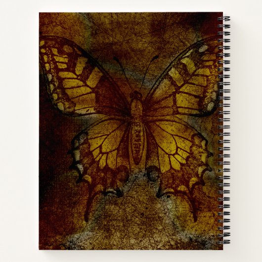 蝶アート ノートブック (裏面)