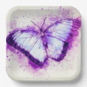 蝶アート ペーパープレート (正面)