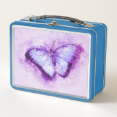 蝶アート メタルランチボックス (正面)
