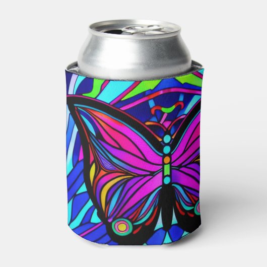 蝶アート 缶クーラー (缶正面)