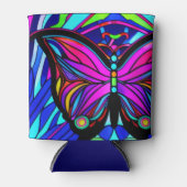 蝶アート 缶クーラー (正面)