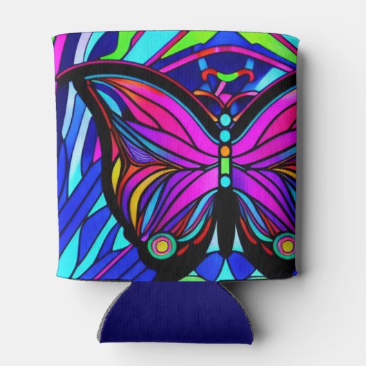 蝶アート 缶クーラー (裏面)