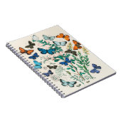 蝶イラストレーション ノートブック (右側)