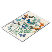 蝶イラストレーション ノートブック (左側)