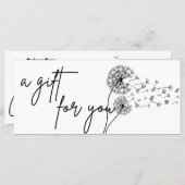 蝶ウィッシュダンデヨンギフト証明書 (正面/裏面)