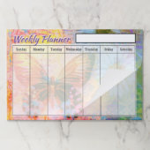 蝶ウィークリープランナーシート ペーパーパッド (折り畳み)