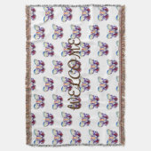 蝶ウェルカムソウブランケット スローブランケット (正面縦)