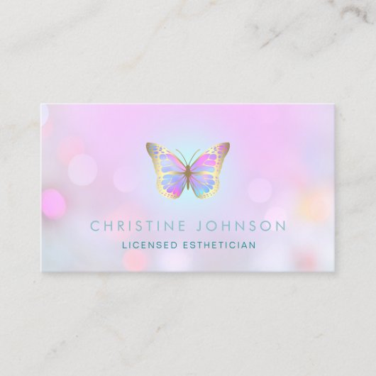 蝶エステティシャンサロンスパ 名刺 (正面)