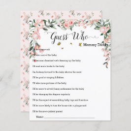 蝶エレガントとピンクのバラ誰がゲームを推測