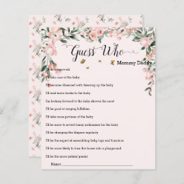 蝶エレガントとピンクのバラ誰がゲームを推測