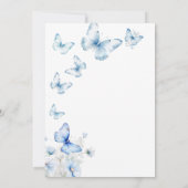 蝶エレガントの生涯ブライダルシャワー 招待状 (裏面)