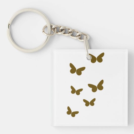 蝶エレガントの羽根 キーホルダー (正面)