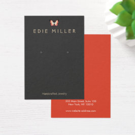 蝶エレガントイヤリング表示カード